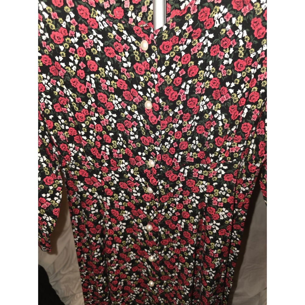 Entro Dress Size L. Lined Maxi Dress.side Pockets. Cocktail Party, Grunge - Picture 4 of 10